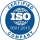 ISO 9001:2015 certification logo